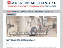 Tablet Screenshot of mulkernmechanical.com